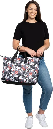 Vista 9 de Disney Tote Duffel Bag Mickey Mouse Friends All Over Print Weekender Travel