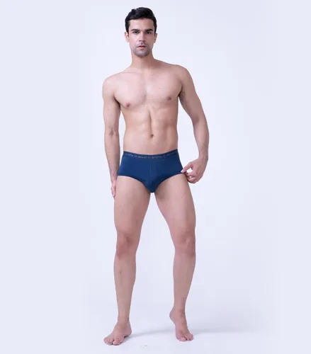Vista 8 de DAVID ARCHY Ropa interior para hombre de modal ultra suave con doble bolsa, calzoncillos tipo brief con soporte cómodo y ligero para hombres Negro