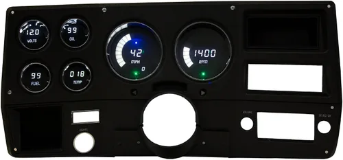 Vista 8 de Panel de medidor digital LED compatible con Chevy Truck 1973-87 (azul)