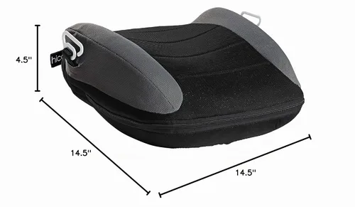 Vista 8 de Hiccapop UberBoost Asiento Elevador Inflable para Automóvil Asiento Elevador Estrecho sin Respaldo Inflable para Viajes Asiento Elevador Negro