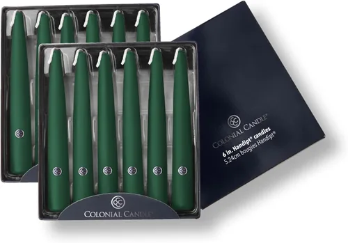 Vista 41 de Colonial Candle Handipt Collection - Vela cónica sin perfume, color blanco, 6 pulgadas, paquete de 12, hasta 4 horas de combustión