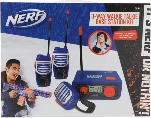 Vista 8 de Walkie Talkies - Juego de 3 piezas de estación base de Walkie Talkie para niños y adultos, radio de tres vías de radio larga con control de volumen