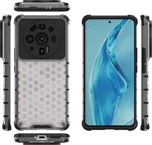 Vista 118 de Pzwoxukhov Funda compatible con Redmi A1, compatible con Redmi A2 Honeycomb Anti-caída Absorción de Golpes Negro