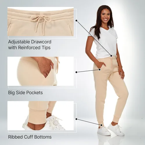 Vista 4 de BottomLine 3 Pack Sweatpants Women, Comfortable Womens Sweatpants, Fleece Womens Joggers (Available in Plus)