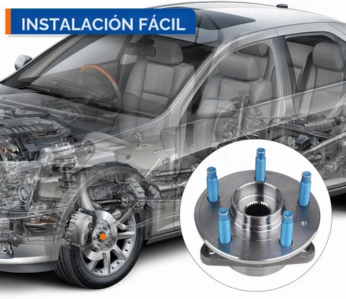 Vista 3 de PAROD Par 513315 Conjunto de cubo de rodamiento de rueda delantera compatible con Chevy Cruze 2011-2015, Chevy Cruze Limited 2016