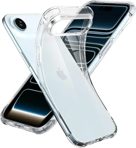 Vista 9 de ONES Funda transparente para iPhone 8 Plus/7 Plus, funda delgada de silicona TPU suave, funda protectora militar contra caídas para teléfono