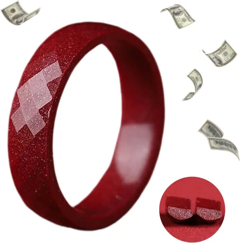 Vista 10 de HETICA Anillo de cinabrio de Feng Shui, anillo de cinabrio que atrae riqueza Feng Shui para hombres y mujeres, riqueza y protección, amuleto