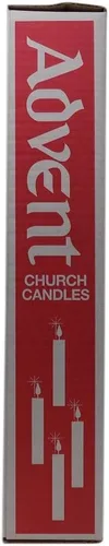 Vista 5 de Velas de Adviento de Navidad de cera de abeja para iglesias, 1 1/2 x 12 pulgadas, juego de 4