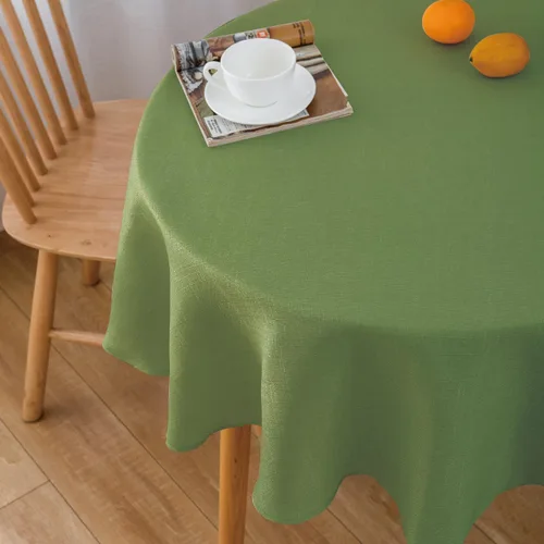 Vista 34 de NLMUVW Mantel de Lino Marrón para Mesas Redondas, Mantel Pequeño Color Chocolate, Cubierta de Mesa Estilo Granja para Cocina, Comedor, Café, 36