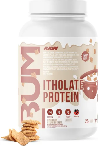 Vista 8 de Proteína aislada de suero en polvo RAW Whey Isolate, pastel de cumpleaños (CBUM Itholate Protein) – Polvo de nutrición deportiva 100 % de animales