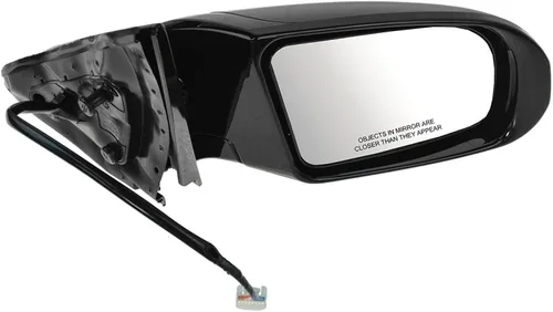 Vista 55 de TRQ Cubierta cromada del espejo manual del lado del pasajero, acabado liso para Volvo VNL 2004-2014 Para Volvo VNL 2004-2014