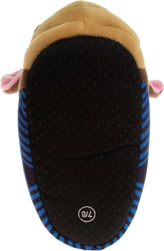Vista 6 de Nickelodeon Paw Patrol and Sponge Bob Squarepants Zapatos de casa Chase y Marshall para niños pequeños Zapatillas de casa de felpa, ligeras