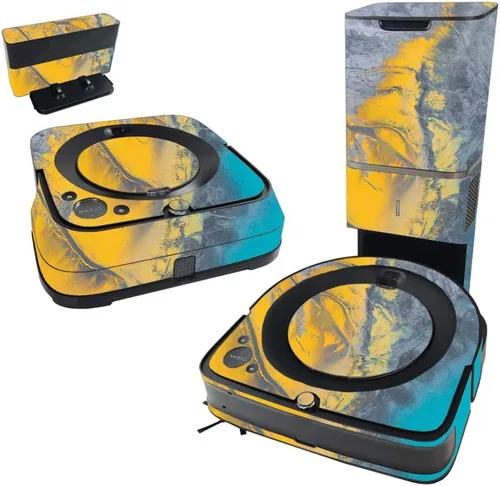 Vista 8 de MightySkins Skin compatible con iRobot Roomba s9+ Vacuum & Braava Jet m6 Bundle – Blue Canyon Cubierta de vinilo duradera y única Fácil