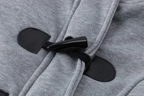 Vista 4 de JiangWu Abrigo grueso de forro polar con capucha para mujer, chaqueta cálida de invierno