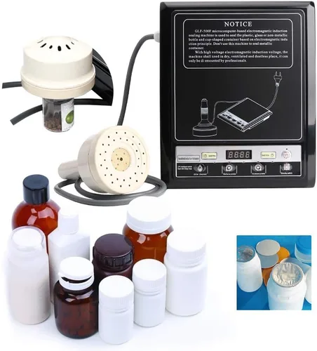 Vista 3 de TECHTONGDA Sellador térmico de tapa de botella de inducción de mano de 110 V para tapa de botella de vidrio de plástico de papel de aluminio