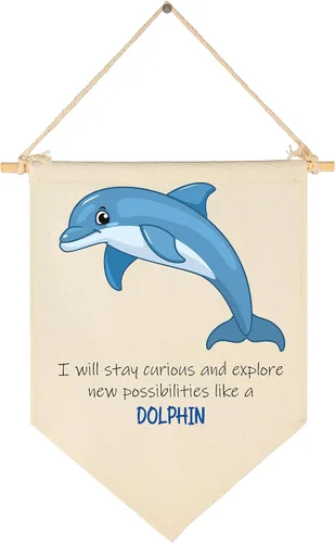Vista 11 de Decoración de animales marinos, letrero de bandera del océano, regalo para bebés, niños y niñas, banderines para decoración de pared, regalo