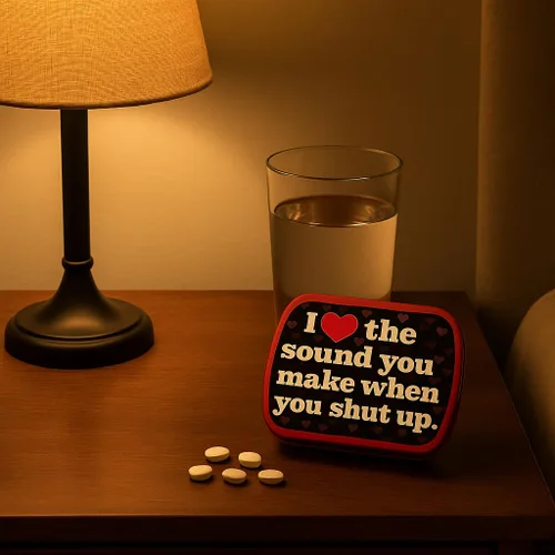 Vista 7 de Love When You Shut Up Mints - Divertidos rellenos de calcetines navideños para amigos, mentas de aliento de menta