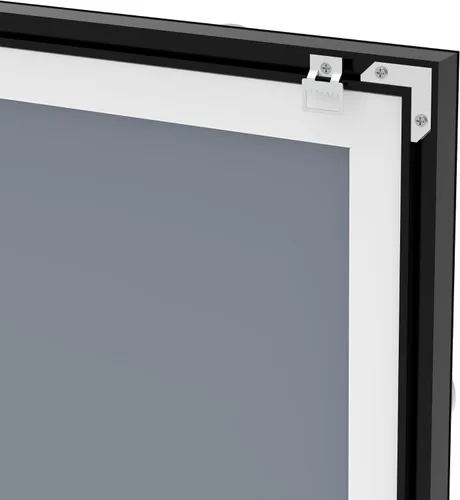 Vista 11 de ANYHI Espejo de longitud completa con luces, espejo de tocador de 63 x 24 Negro-Cintura recta