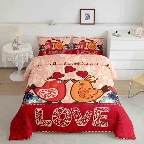 Vista 23 de Erosebridal Juego de edredón para parejas, juego de ropa de cama tamaño individual con lentejuelas doradas con purpurina dorada, edredón acolchado