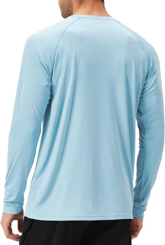 Vista 3 de NAVISKIN Camisas de protección solar UPF 50+ para hombre, de manga larga, de secado rápido, ligeras