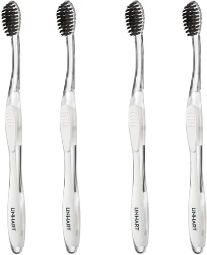 Vista 14 de LINHART Cepillo de dientes extra suave – Cepillo de dientes blanqueador de dientes con cerdas de longitud múltiple..