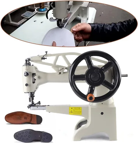 Vista 7 de Máquina de coser para zapatos, máquina de coser de zapatero, máquina de coser industrial de cuero, máquina de coser manual de cuero de 360 grados