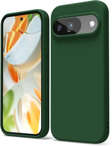 Vista 227 de oakxco para Google Pixel 6A Funda de teléfono de silicona líquida, diseño estético lindo y delgado para mujer y niña, cubierta de gel suave, lisa
