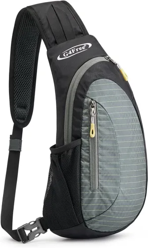 Vista 15 de G4Free - Bolso bandolera para hombres y mujeres, mochila pequeña para el pecho y el hombro, ligera, para viajes, actividades al aire libre y Negro