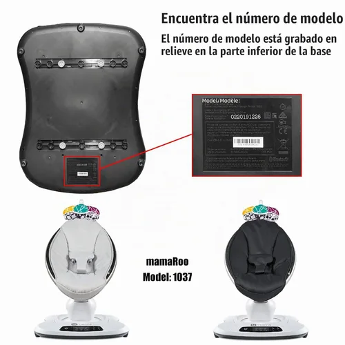 Vista 5 de Repuesto de conector móvil, accesorio de conversión de poste de juguete para soporte de juguete modelo 1037 de 4moms Mamaroo
