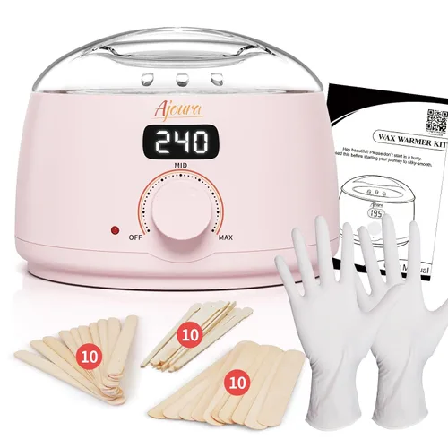 Vista 11 de Ajoura Kit de calentador de cera digital, sistema de depilación de calor Verde