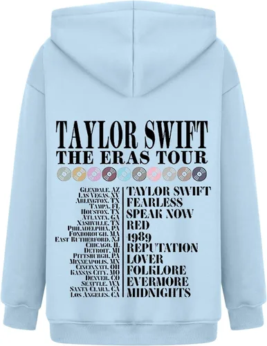 Vista 4 de Conjunto de sudadera con capucha para mujer, conjuntos de 2 piezas de concierto de 1989, tops y pantalones