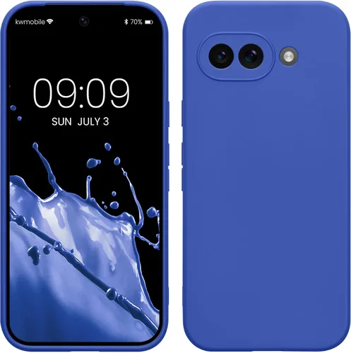 Vista 49 de kwmobile Funda compatible con Google Pixel 9 - Funda protectora delgada de TPU para teléfono - Acabado mate suave - Piedra antigua