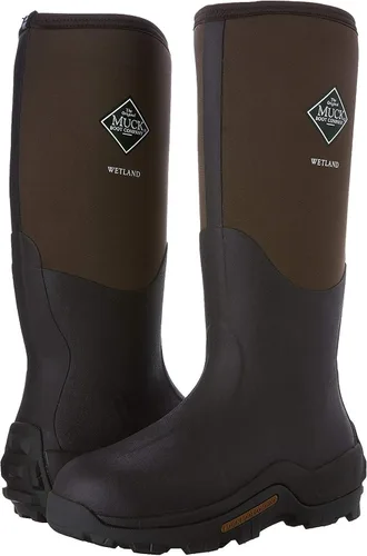 Vista 2 de Muck Wetland Botas de goma de campo de primera calidad para hombre, Beige