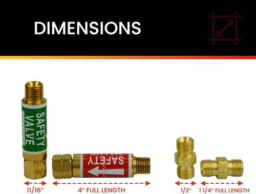 Vista 4 de Hot Max 24010/24131 - Juego de pararrayos intermitentes con extremo regulador y acoplador de manguera doble de oxiacetileno/paquete de unión