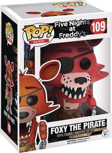 Vista 3 de POP Five Nights at Freddy's - Foxy The Pirate Funko Pop! Figura de vinilo (incluye funda protectora compatible con Pop Box), multicolor