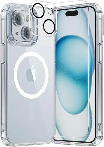 Vista 80 de Funda para iPhone 11, funda magnética con función atril [protección de grado militar] y [compatible con MagSafe], funda protectora delgada