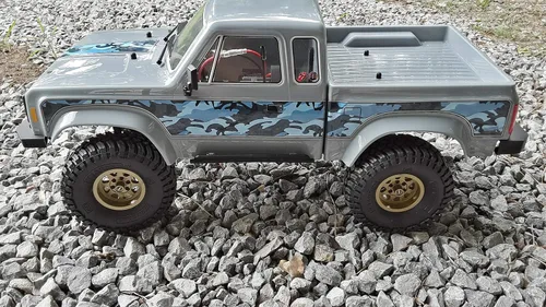 Vista 5 de Juego de calcomanías de cuerpo para Element RC Enduro Sendero Escala 1/10 Radio Controlado Rock Crawler (Camuflaje Azul)