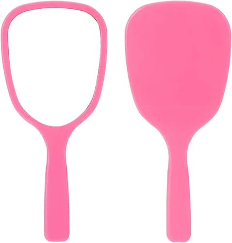 Vista 4 de Aestivate Espejo de mano de 4 piezas, espejo de mano de viaje, espejo cosmético con mango (4 piezas)