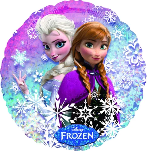 Vista 3 de Suministros para fiesta de tercer cumpleaños de Frozen Olaf, Elsa y Anna - Ramo de globos color azul #3