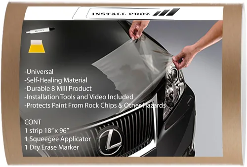 Vista 8 de Kit de protección de pintura transparente autoreparable universal para capota y guardabarros (30 cm x 244 cm)
