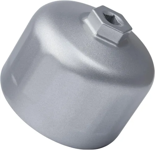 Vista 4 de E-cowlboy Llave de filtro de aceite de 16 flautas de 3.386 in para BMW y Volvo, plata