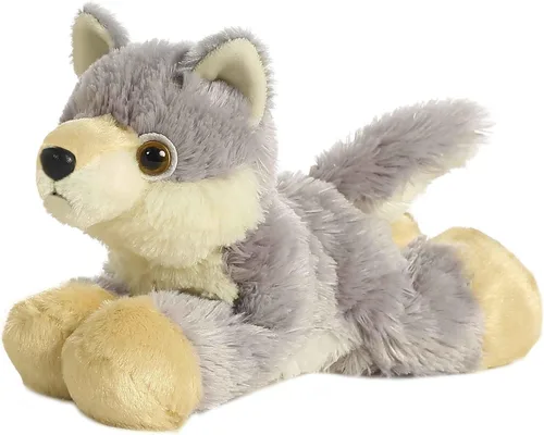 Vista 21 de Aurora® Adorable Mini Flopsie™ Mei Mei™ Animal de peluche, facilidad juguetona, compañeros atemporales, color blanco, 8 pulgadas