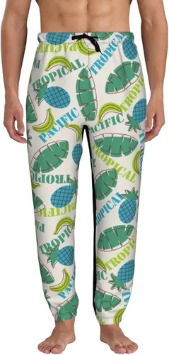 Vista 3 de Pantalones deportivos para hombre con diseño de mariposas y flores, con bolsillos, casuales, para correr, entrenamiento, para hombre