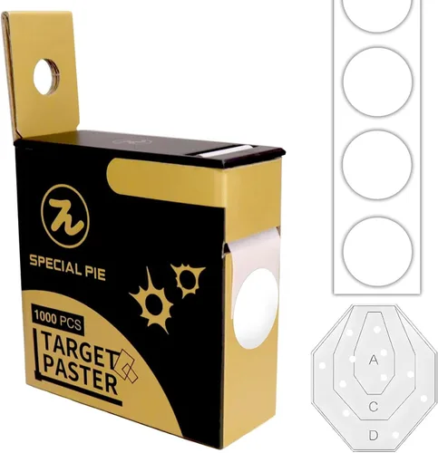 Vista 12 de Target Pasters Dispenser Box with 4/5 Inch Target Stickers, Self-Adhesive Shooting Targets Pasters for Shooting Range - USPSA,IPSC,IDPA, 1000 per Box
