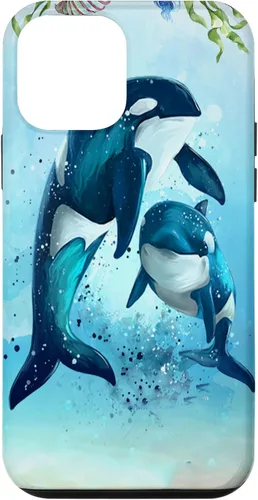 Vista 16 de iPhone 16 Orca Whales Animal Nature Case Men Women Boys Girls Orca Case