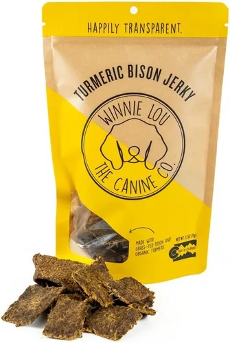 Vista 15 de Winnie Lou Bison Burger Jerky - Golosinas para perros, ingredientes limitados, grado humano, golosinas de entrenamiento para perros pequeños