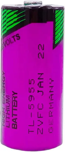 Vista 3 de Paquete de 5 baterías TL-5955 de 3,6 V 2/3AA 1650 mAh para batería de litio Tadiran de 3,6 voltios TL-5955