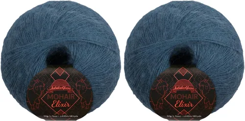 Vista 62 de JubileeYarn Mohair Elixir Yarn - 50g/Skein Baby Wool Blend - Cosmopolitan - 1 Skein