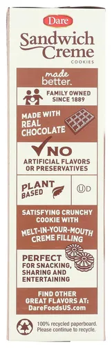 Vista 3 de Dare Foods Fudge Chocolate Creme Galletas 3/10.2 oz Cajas