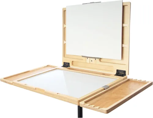 Vista 5 de u.go Plein Air - Bandeja lateral de madera para cualquier lugar, 4 x 11 pulgadas, compatible con cajas de pochade U.go, accesorios de caballete